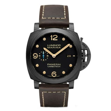 panerai dark brown leather band